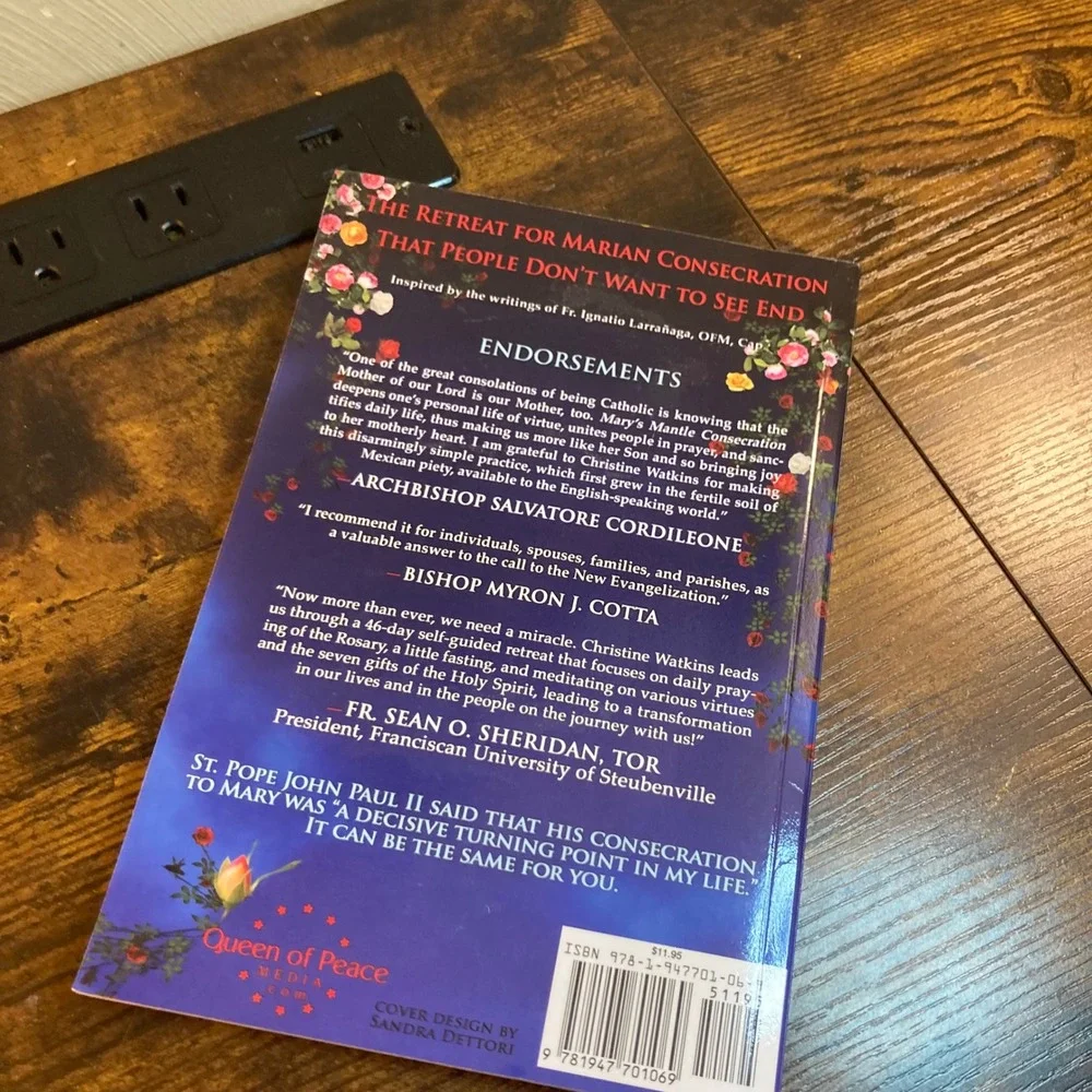 Mary's Mantle Consecration Spiritual Retreat Christine Watkins Paperback Book